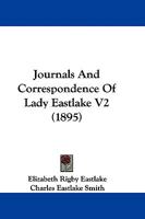 Journals And Correspondence Of Lady Eastlake V2 1104260859 Book Cover
