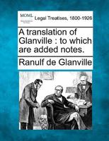 A translation of Glanville 1016212488 Book Cover