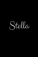 Stella: notebook with the name on the cover, elegant, discreet, official notebook for notes 1657961052 Book Cover