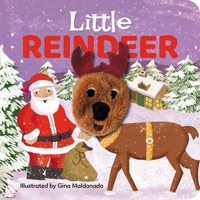 Little Reindeer: Finger Puppet Book: Board Book with Finger Puppet 0655230602 Book Cover