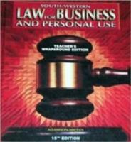 South-Western Law for Business and Personal Use 15th Edition: Teacher's Wraparound Edition 0538683589 Book Cover