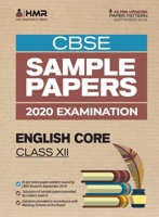 Sample Papers - English Core: CBSE Class 12 for 2020 Examination 9388623800 Book Cover
