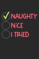 naughty nice i tried Cute Notebook Birthday Gift: Lined Notebook / Journal Gift, 120 pages, 6x9, Soft Cover, Matte Finish 1671099435 Book Cover
