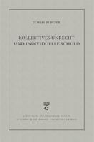 Kollektives Unrecht Und Individuelle Schuld (German Edition) 3465046366 Book Cover