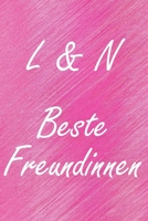 L & N. Beste Freundinnen: BFF personalisiertes Notizbuch mit den Anfangsbuchstaben der besten Freundinnen. Pers�nliches Tagebuch / Schreibheft / Logbuch / Planer / Vokabelheft / Notizen - 6 x 9 Zoll ( 1673906443 Book Cover