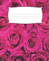 HOT PINK Composition Notebook: 7.5 X 9.25 Primary Ruled 110 pages book for girls, kids, school, students and teachers 1088925618 Book Cover