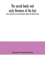 The Sacred Books and Early Literature of the East; Volume 12 - Medieval China 1356155960 Book Cover