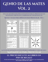 Matemáticas para preescolar (Genio de las mates Vol. 2): Incluye múltiples desafíos matemáticos para el preescolar más inteligente. Precisa de la habilidad de contar hasta 20. 1839119756 Book Cover