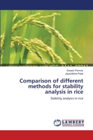 Comparison of different methods for stability analysis in rice 3659110965 Book Cover