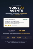 How to Build Voice AI Agents: Replace Your Receptionist This Weekend and Save $35,000 a Year B0GVFW678G Book Cover