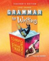 Grammar for Writing Level Gold Complete Course Teacher's Edition 0821502301 Book Cover