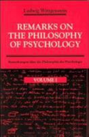 Bemerkungen über die Philosophie der Psychologie 0226904369 Book Cover