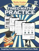 Maths Genius// Timed Math practice Grade 3: Inspiring Your Child to Learn and Love Math: Complete Math Workbook grade 3: Daily Practice Workbook: Preschool Math at Home Grade 3 B08JB1XJ9N Book Cover