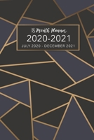 18 Month Planner July 2020-December 2021: Black and Gold Cover, 2020-2021 Two Year Daily Weekly Monthly Calendar Planner for To-Do List or Goal Agenda Schedule Organizer, Appointment Book 1703159810 Book Cover