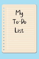 My To Do List: A simple book filled with lines that include check boxes. 1654576174 Book Cover