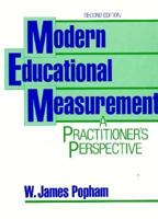 Modern Education Measurement 0135938988 Book Cover