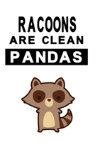 Notizbuch Racoons are clean Pandas Version 2: Waschb�rNotizbuch modernes und auff�lliges Notizbuch kariert 120 karierte Seiten Din A5 perfekt als Notizheft, Tagebuch und Journal Geschenk f�r Jungs und 1712430335 Book Cover