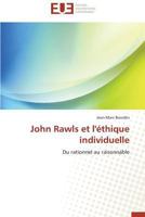 John Rawls Et L'A(c)Thique Individuelle 3841733050 Book Cover