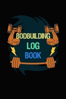 bodybuilding log book: Fitness Logbook Journal and Planner with 90 Days Diet and Workout Log for Weight Lifting Log Notes 1661323030 Book Cover