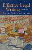 Effective Legal Writing: For Law Students and Lawyers 0882779648 Book Cover