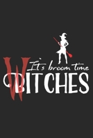 It`s broom time witches: A5 Dot grid softcover notebook / journal / planer / diary gift for halloween witches 1697430996 Book Cover
