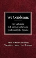 We Condemn 0758626649 Book Cover