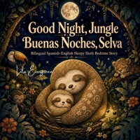 Good Night, Jungle / Buenas Noches, Selva: Bilingual Spanish-English Sleepy Sloth Bedtime Story (Goodnight, Little Spark Series) B0H6MZSQMT Book Cover