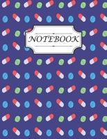 Notebook Pharmacy Technician: College Ruled Notebook Size 8.5 X 11 inch 120 page Notebook For Men Design with Pharmacy Seamless Pattern In Flat Style. 1676559221 Book Cover