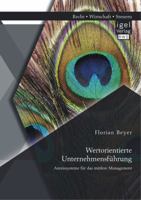 Wertorientierte Unternehmensführung: Anreizsysteme für das mittlere Management 3954851229 Book Cover