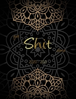 Get Shit Done: 2 Year Weekly Planner Organizer: Daily Weekly Yearly 24 Month Calendar for Academic Agenda Gold Mandala & Black Background Cover 1702214044 Book Cover