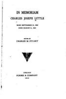 In Memoriam Charles Joseph Little 153026734X Book Cover