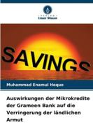 Auswirkungen der Mikrokredite der Grameen Bank auf die Verringerung der ländlichen Armut 6209255736 Book Cover