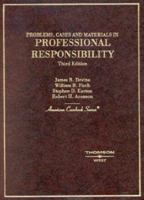 Problems, Cases and Materials in Professional Responsibility (American Casebook Series) 0314149325 Book Cover