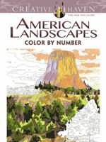 Creative Haven American Landscapes Color by Number Coloring Book 0486798550 Book Cover