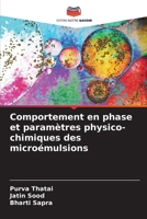 Comportement en phase et paramètres physico-chimiques des microémulsions (French Edition) 6209982433 Book Cover