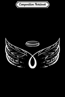 Composition Notebook: memorial angel wings with Halo for men and women Journal/Notebook Blank Lined Ruled 6x9 100 Pages 1706483988 Book Cover