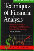Techniques of Financial Analysis: A Practical Guide to Measuring Business Performance 0786311207 Book Cover