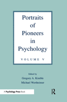 Portraits of Pioneers in Psychology, Volume V B000EZ4V7E Book Cover