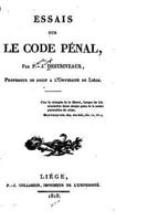 Essais Sur Le Code P�nal 1530713889 Book Cover