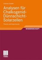 Analysen Fur Chalkogenid-Dunnschicht-Solarzellen: Theorie Und Experimente 3834809934 Book Cover