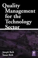 Quality Management for the Technology Sector 0750673168 Book Cover