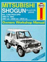 Mitsubishi Shogun and L200 Owner's Workshop Manual (Haynes Owners Workshop Manuals) 1850109443 Book Cover