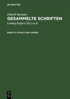 Schule Und Lehrer 311120376X Book Cover