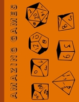 Amazing Games: Brain Teasers Hexagon Paper Blank Notebook Journal  8.5x11" 150 Pages | This Book Is Inspired By Mind Sport 1707002525 Book Cover