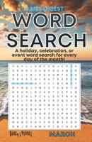 DAILY MARCH WORD SEARCH: a holiday, celebration, or event word search for every day of the month (digest size)! B08XL9R1W7 Book Cover