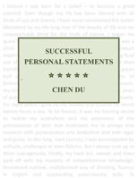 Successful Personal Statements 1543933157 Book Cover