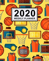 Basketball Weekly Planner 2020 : Basketball 2020 Daily, Weekly & Monthly Calendar Planner - January to December - 110 Pages (8x10) 1710870133 Book Cover