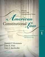 American Constitutional Law, Essays, Cases, and Comparative Notes, Volume 1 0742563677 Book Cover