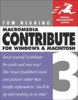 Macromedia Contribute 3 for Windows & Macintosh (Visual QuickStart Guide) 0321267885 Book Cover