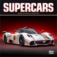 Supercars 2026 7 X 14 Inch (Hanging) Monthly Mini Wall Calendar B0DYL95BXH Book Cover